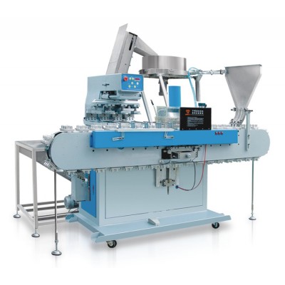 Full Automatic Pad Printing Machine for plastic cap four color printed