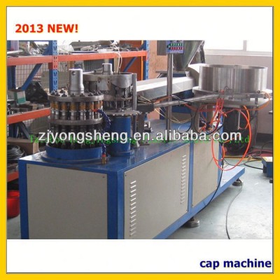 2013 bottle cap machine system new solution plastic linning machine cap lining machinery for making tin can lid